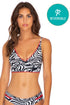 Luli Fama Jungle Queen CROSS BACK BUSTIER TOP